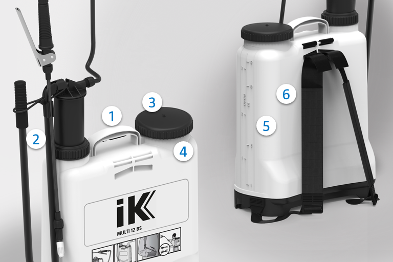 Heavy Duty IK-12BS Industrial Knapsack Sprayer Chemicals,Backpack Resistant 