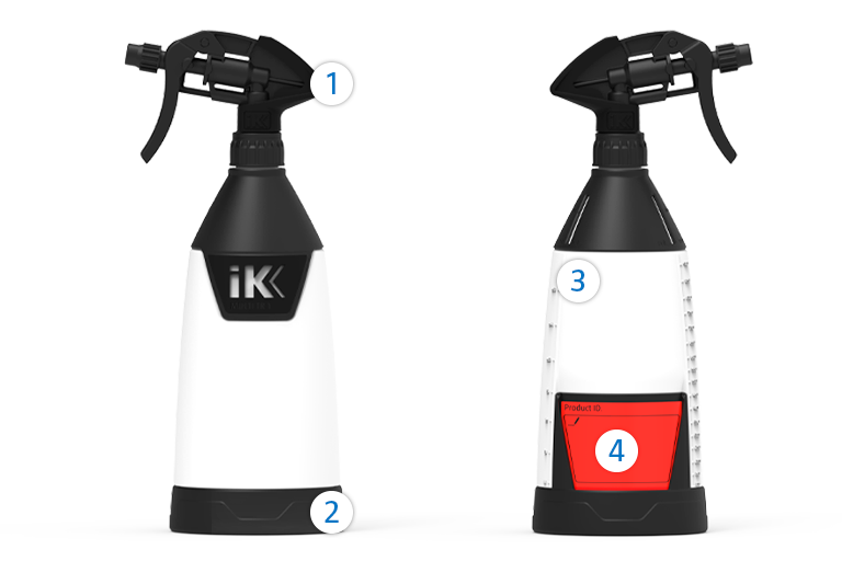 Invisible Spray Bottle Wall Holder - IK Trigger Sprayer